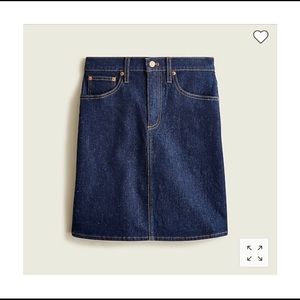 J.Crew Denim Mini Skirt in Indigo Rise, size 29 New With Tags
